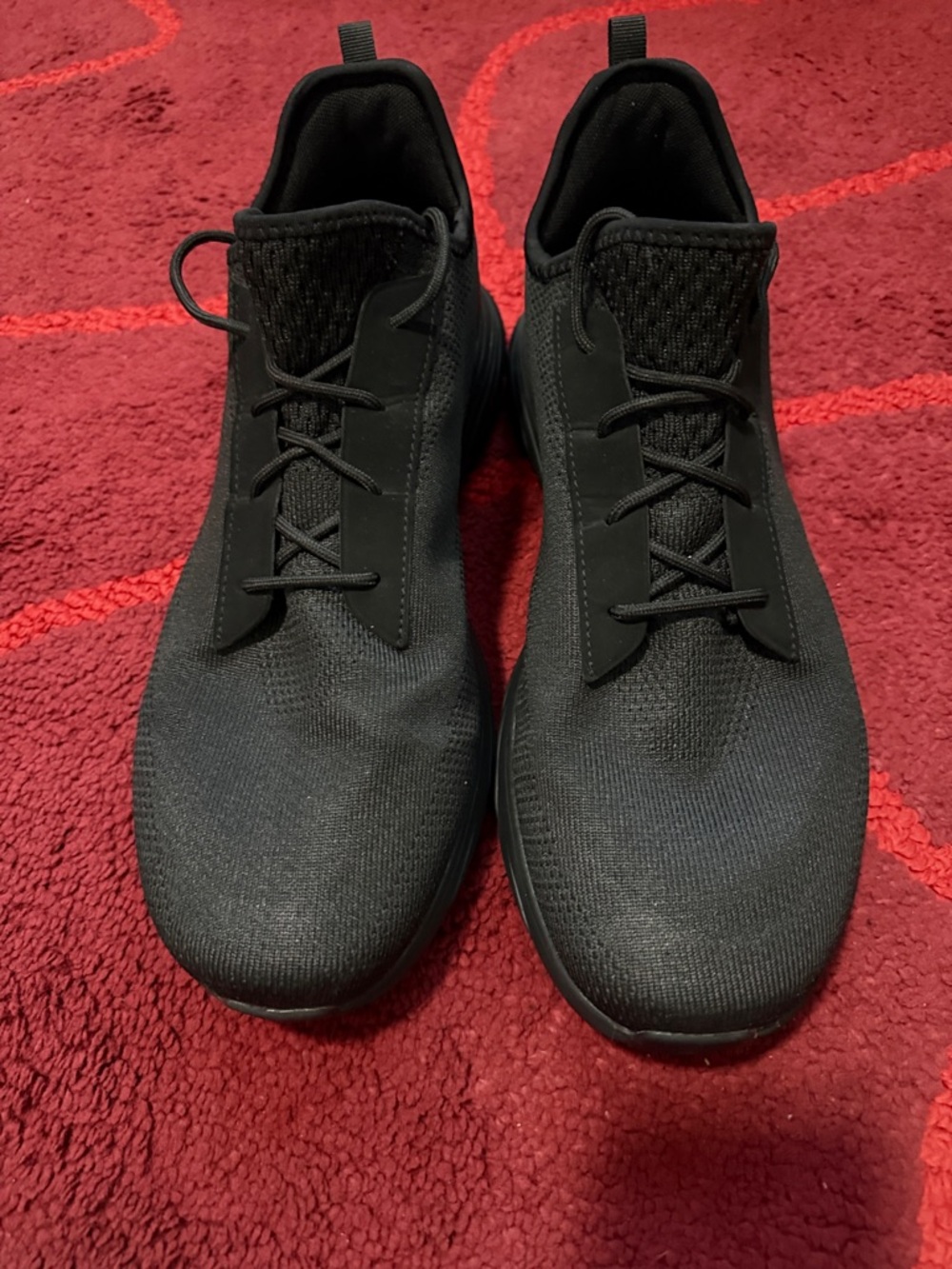 Dockers Men's Black Knit Lace-Up Sneakers